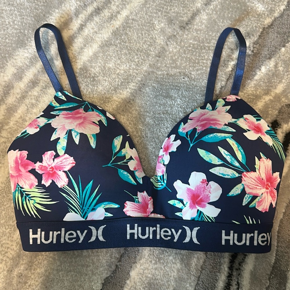 Hurley 34C Floral Bra